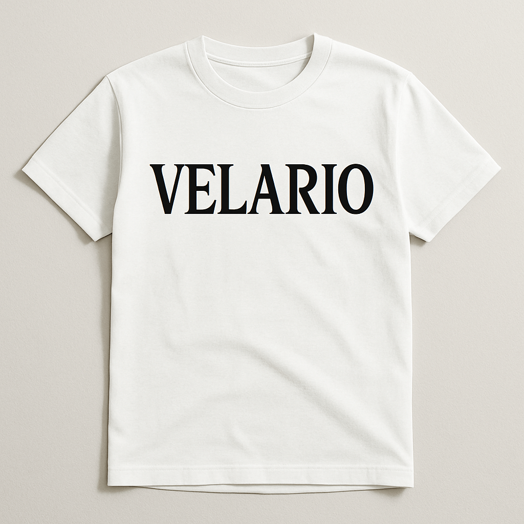 koszulka z napisem VELARIO
